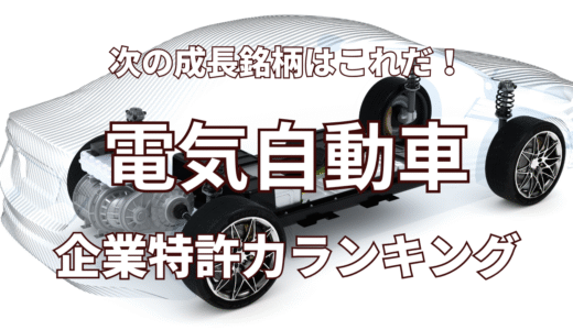 【電気自動車】企業特許力ランキング - 2022年6月度-