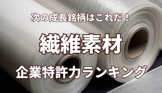 【繊維素材】企業特許力ランキング - 2023年3月度-